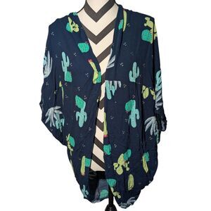 ARIAT XS/S Cactus Print Kimono Cardigan